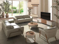 Clearance Angel Cerda Sofá relax 2 plazas piel arena 6276 Beige