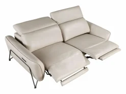Discount Sofá relax 3 plazas piel arena 6264 Sofá Relax