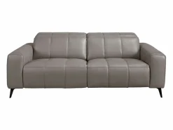 Best Angel Cerda Sofá relax 3 plazas piel 6210 Gris
