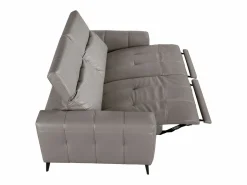 Best Angel Cerda Sofá relax 3 plazas piel 6210 Gris