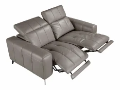 Best Angel Cerda Sofá relax 2 plazas piel 6209 Gris