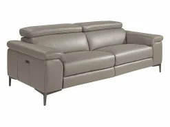 Angel Cerda Sofá relax 3 plazas piel gris oscuro 6122