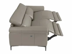 Angel Cerda Sofá relax 3 plazas piel gris oscuro 6122