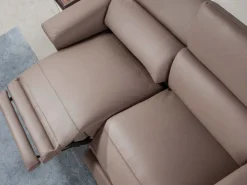 Sofá relax 3 plazas piel visón 6105 Sofá De Piel