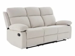 Sale Sofá relax de 3 plazas de tela chenilla color LANA Sofá Relax