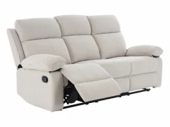 Sale Sofá relax de 3 plazas de tela chenilla color LANA Sofá Relax