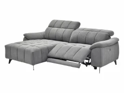Clearance Sofá rinconera izquierda relax eléctrico en tela texturizada CELTIMO Sofá Relax