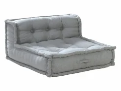 Vente-unique Sofá rinconera abierto modular de tela color DIROLA