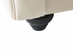 Hot Vente-unique Sofá rinconera chesterfield reversible de terciopelo TOLEDO Beige