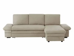 Outlet Vente-unique Sofá rinconera convertible y reversible en chenilla SIVIARA Beige