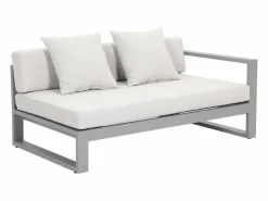 MYLIA Sofá rinconera de jardín modular de aluminio - - MOLOKAI de