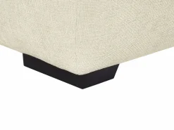 Clearance Vente-unique Sofá rinconera de tela con efecto acolchado estilo diseño BERENIA Beige