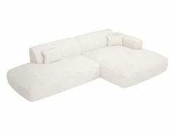 New Sofá rinconera derecha abierto en tela bouclé POGNI de Sofás Y Sillones
