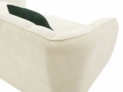 Sale Vente-unique Sofá rinconera derecha de tela texturizada NETOMIA Beige