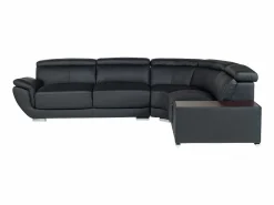 LINEA SOFA Sofá rinconera derecha de Cuero vacuno color NAHIA