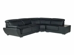 LINEA SOFA Sofá rinconera derecha de Cuero vacuno color NAHIA