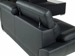 LINEA SOFA Sofá rinconera derecha de Cuero vacuno color NAHIA