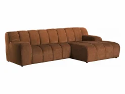 Best Sofá rinconera derecha de tejido chenilla BELADON Sofá Rinconera