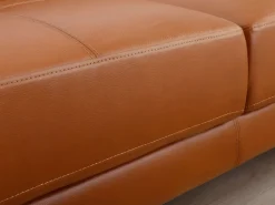 Online LINEA SOFA Sofá rinconera derecha piel caramelo EXCELSIOR II Camel