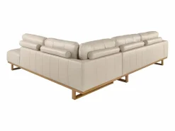 Outlet Angel Cerda Sofá rinconera derecha piel arena 6203 Beige