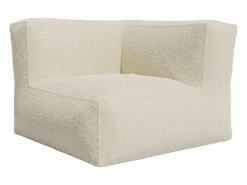 Clearance Sofá rinconera en tela bouclé color estilo contemporáneo NOUMARA Sillón