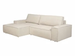 Sofá rinconera izquierda convertible en textura de tela AMELIA Sofás Y Sillones|Sofá - 4 Plazas
