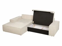 Sofá rinconera izquierda convertible en textura de tela AMELIA Sofás Y Sillones|Sofá - 4 Plazas