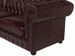LINEA SOFA Sofá rinconera izquierda chesterfield 100% piel BRENTON