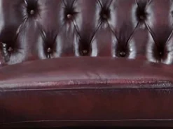 Sofá rinconera izquierda chesterfield 100% piel cherry BRENTON Sofás Chesterfield|Sofá De Piel