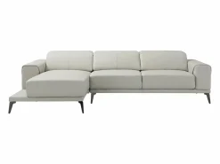 Clearance LINEA SOFA Sofá rinconera izquierda de cuero de búfalo ANDOR Beige