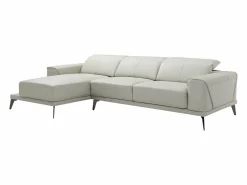 Clearance LINEA SOFA Sofá rinconera izquierda de cuero de búfalo ANDOR Beige