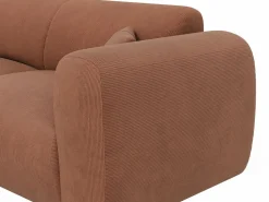 Hot Maison Céphy Sofá rinconera izquierda de pana POGNI de Terracota