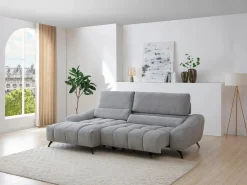 sofá rinconera izquierda relax con asiento deslizante en tejido ELOSIA Sofá Relax