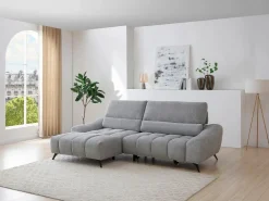 sofá rinconera izquierda relax con asiento deslizante en tejido ELOSIA Sofá Relax