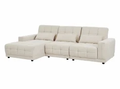 Hot Vente-unique Sofá rinconera izquierda relax eléctrico en tela texturizada DOREA de Pascal Morabito Beige