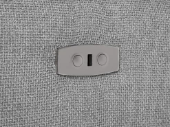 Sale Vente-unique Sofá rinconera izquierda relax eléctrico de tela efecto acolchado MOLPICA Gris claro