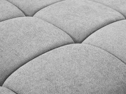 Sale Vente-unique Sofá rinconera izquierda relax eléctrico de tela efecto acolchado MOLPICA Gris claro