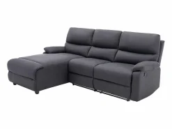 Online Sofá rinconera izquierda relax eléctrico de tela LUNANO Sofá Relax