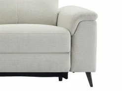 Vente-unique Sofá rinconera izquierda relax eléctrico de tela MAKORO