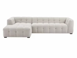 Vente-unique Sofá rinconera izquierda y chaise longe de tela DILOME de Pascal Morabito