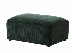 Best Sofá rinconera izquierda y chaise longue de pana - Verde bosque - TIRONO de Sofá Modular