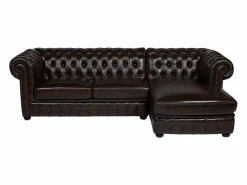 Sofá rinconera (ángulo dcho) chesterfield 100% piel BRENTON Sofás Chesterfield|Sofá De Piel