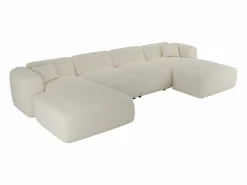 Online Sofá rinconera panorámico en tela bouclé - - POGNI de Sofá Xxl