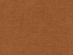 Vente-unique Sofá rinconera panorámico modular y puf con respaldo avanzar-retroceder beige y terracota APOLIU