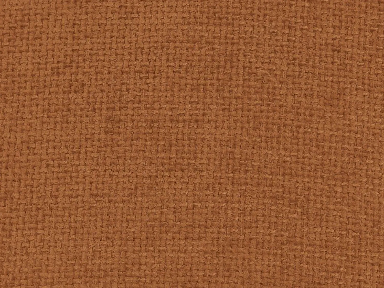 Vente-unique Sofá rinconera panorámico modular y puf con respaldo avanzar-retroceder beige y terracota APOLIU