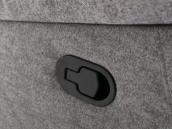 Vente-unique Sofá rinconera reclinable de tela claro estilo clásico atemporal RIETI