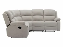 Discount Vente-unique Sofá rinconera reclinable de tela jaspeado color RIETI Beige