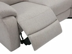 Discount Vente-unique Sofá rinconera reclinable de tela jaspeado color RIETI Beige