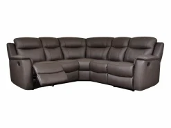 Hot Sofá rinconera relax de piel color marrón EVASION Sofá Relax