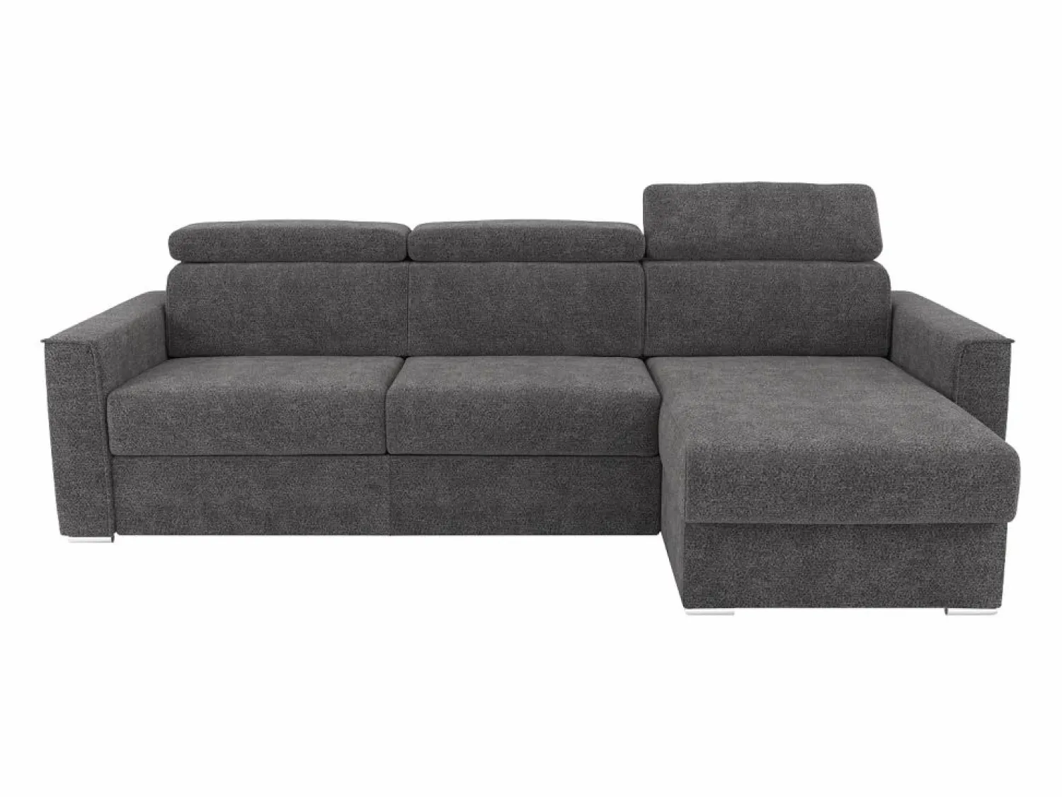 New Sofá rinconera reversible convertible tipo italiano en tela gris - Cama 160 cm VIZIR Sofás Y Sillones